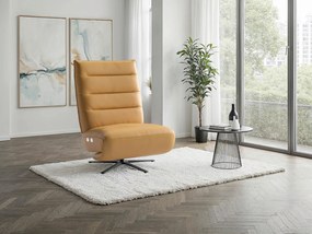 XXXLutz RELAXAČNÉ KRESLO, koža, kari žltá Sit & More - Online Only obývacie izby - 000144038039