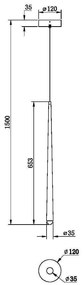 Závesné svietidlo MAYTONI CASCADE  MOD132PL-L6BSK