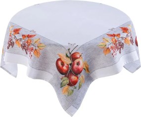Stredový obrus s potlačou JESENNÉ JABLKA 85 x 85 cm