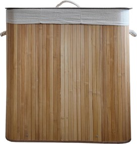 TRENDIE Bambusový kôš na prádlo 150l svetlohnedý + DARČEK