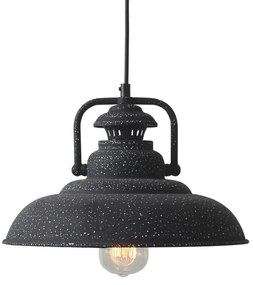 ACA DECOR Závesné retro svietidlo GAIA, čierna farba