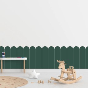 PIPPER. Oblúk - Zelená farba - textilná nálepka na stenu Farba: Tmavá, Veľkosť: 60 cm