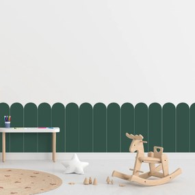 PIPPER. Textilná samolepiaca tapeta - Oblúk - Zelená farba Farba: Tmavá, Veľkosť: 60 cm