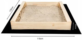 SandTropic Pieskovisko drevené 120x120