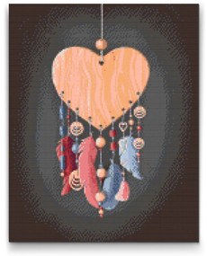 Gario Diamantové maľovanie Lapač snov Rozmery: 40 x 50 cm, Rámovanie: S vnútorným rámom, Diamanty: Štvorcové
