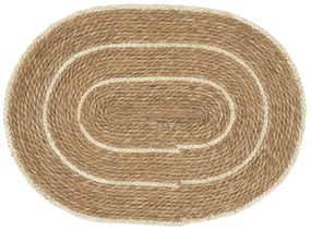 Ib Laursen Rohožka z morskej trávy Cream Stripes