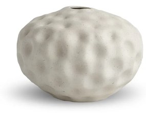 Keramická váza Seedpod, nízka – krémová