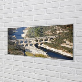 Obraz na akrylátovom skle Rieka rím akvadukty 120x60 cm