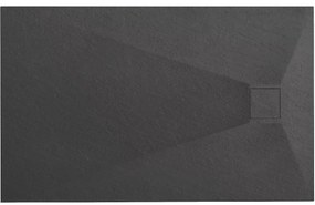 Rea Magnum Black, SMC sprchová vanička 100x80x2,5 cm, čierna, REA-K3330