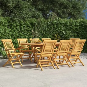 Skladacie záhradné stoličky 8 ks 56x63x90 cm tíkový masív 3155051