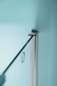 Polysan Polysan, ZOOM LINE štvrťkruhová sprchová zástena 900x900mm, číre sklo, pravá, ZL2615R