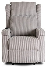 Masážne kreslo ANDREA, sivý menčester