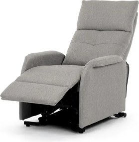 Autronic BONTEC Polohovacie kreslo, elektrické káblové ovládanie, krémová, látka, TV-5482 CRM2 Farba: Šedá