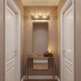 Toolight APP1937-2W, nástenné LED svietidlo, 320 mm, zlatá lesklá, OSW-66071