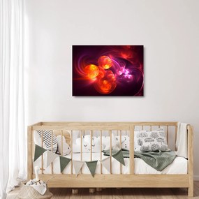 Sklenený obraz modernej abstrakcie (70x50 cm)