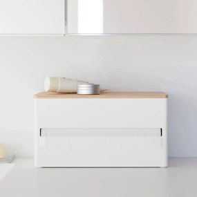 Biely kovový stojan na papierové utierky Rin – YAMAZAKI