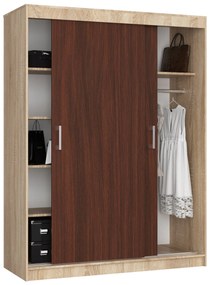 Šatníková skriňa Cosimo  (dub sonoma + wenge). Vlastná spoľahlivá doprava až k Vám domov. 1069439