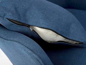 SOFOTEL Kreslo s opierkou na ruky a podnožkou Norse 2042 - tmavomodré