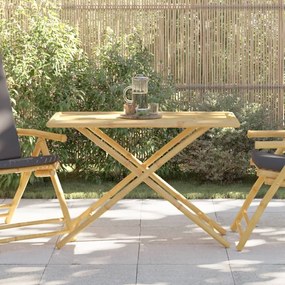 Skladací záhradný stôl 110x55x75 cm bambus 365879