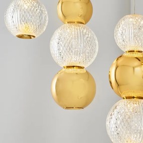 LED luster na lanku CREMONA LED/27W/230V 3000K zlatý