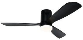 Inteligentný stropný ventilátor čierny 132 cm vrátane LED stmievateľný s diaľkovým ovládaním - Sofia