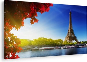 Obraz - jeseň v Paríži (90x60 cm)