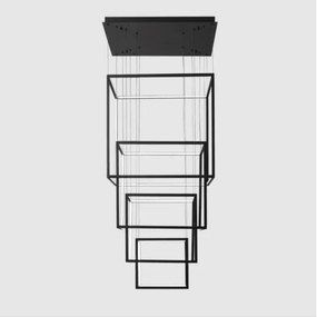 Azzardo AZ3139 - LED Stmievateľný luster na lanku OPERA LED/329W/230V čierna