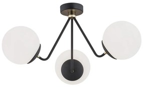 Argon 1478 - Prisadený luster TOMAR 3xE27/15W/230V čierna