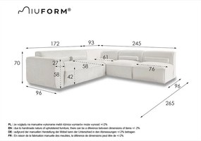 Svetlozelená rohová pohovka (pravý roh) Flex Felix – Miuform