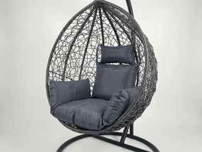 Vankúš do závesného kresla KOKON, tmavo sivý
