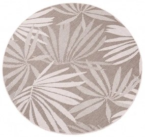 Obojstranný koberec DuoRug 5771 krémový kruh