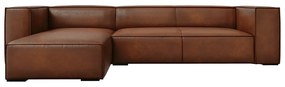 Koňakovohnedá kožená rohová pohovka (ľavý roh) Madame - Windsor &amp; Co Sofas