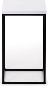 STOJAN NA KVETINÁČ BASICLOFT 40X24X24 CM ČIERNA/BIELA