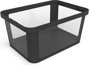 Čierne plastové veko na úložný box 57x39x3 cm Albris – Rotho