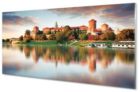 Nástenný panel  Krakow hrad rieka 100x50 cm