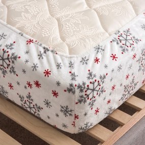 4Home prestieradlo mikroflanel Snowflakes, 90 x 200 cm