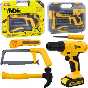 LEAN Toys DIY vŕtačky Drivers Drivers Drivers Nástroje Svetlá Zvuky Zvuky Kufrík