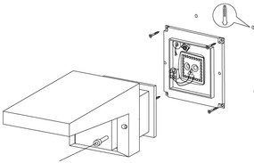 Eglo 95097 - Vonkajšie nástenné svietidlo DESELLA 1 LED/10W/230V