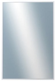 DANTIK - Zrkadlo v rámu, rozmer s rámom 40x60 cm z lišty Hliník biela (7003027)
