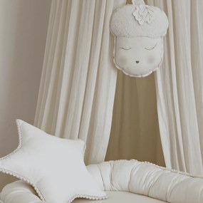 Závesná dekorácia dubový orech vanilka 23x29x10cm