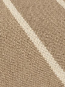 Ferm Living Vlnená rohožka Kelim Sand 50 x 70 cm