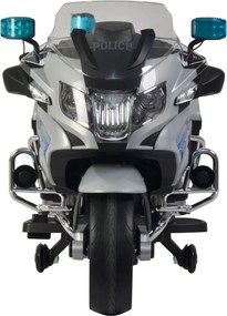 Ramiz Detský elektrický policajný motocykel BMW R1200RT + pomocné kolieska + zvuky + LED + EVA + pomalý štart