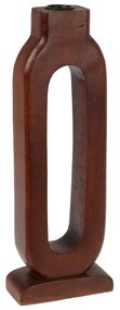 Drevený svietnik Mango, 11,5x30 cm, hnedá