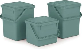 Rotho 2. akosť - M - Odpadkový kôš na bio odpad, Kompostér BIO, matne zelený, 9l