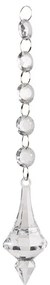 Závesná ozdoba sklenené kryštály - 4*23 cm