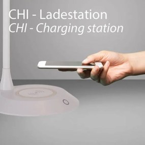 JUST LIGHT. 14414-16 -LED stmievateľná stolná lampa s nabíjaním PUCKI LED/4,5W/230V biela