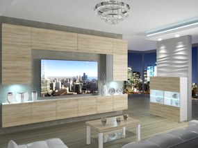 Obývacia stena 300 cm TV/RTV dubová dub sonoma  IMP PRIMO 2/5/W/DS/0/0