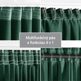 Zatemňovací záves blackout RESTILO tmavo zelený 140 x 245 cm 1 ks