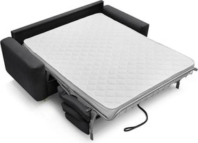 Čierna pohovka na každodenné spanie/rozkladacia 220 cm Cocoone – Bobochic Paris