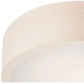 Biele stropné svietidlo so skleneným tienidlom ø 27 cm Eveline – LAMKUR
